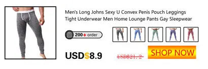 Men Long Boxers Men Underwear Sexy U Convex Male Panties Soft Modal Friction Prevention Leg Men Long Boxershorts Man Underpants