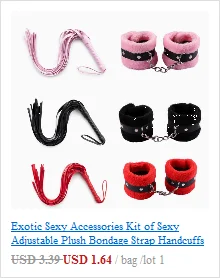 Exotic Accessories Set of Whip Restraint Lingerie Fetish Spanking Babydoll Adults Sexy Games Bdsm Bondage Porno Toys for Couples