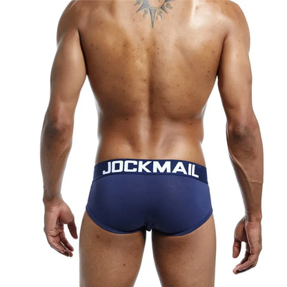 JOCKMAIL Men's Mesh Cotton Design Breathable Briefs