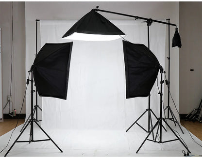 SH Photography Photo Studio Lighting Kit Including 2x2M Photo Background Muslin Backdrops And Green Background With Portable Bag