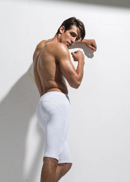 Summer New Fashion Sports Fitness Pants Men Mesh Breathable Quick Dry Playing Sports Tight Shorts Thin Straight Beach Shorts