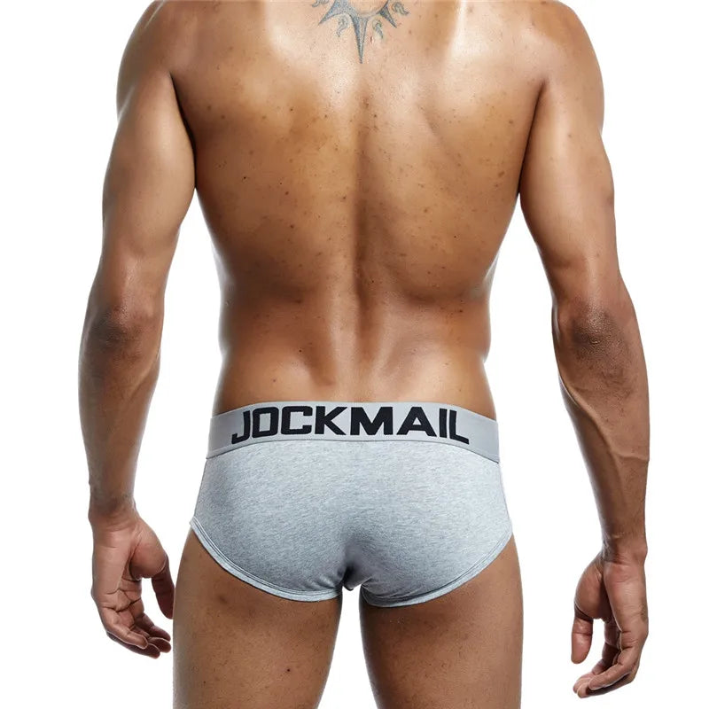 JOCKMAIL Men's Mesh Cotton Design Breathable Briefs