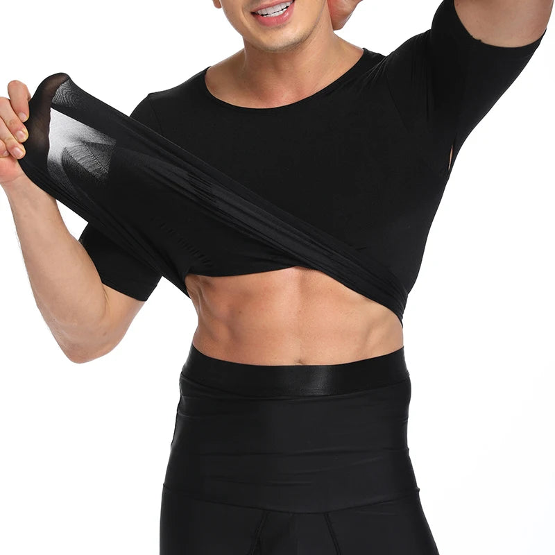 Men Body Shaper Slimming T Shirt Compression Shirts Gynecomastia Undershirt Waist Trainer Muscle Tank Tops Weight Loss Shapewear