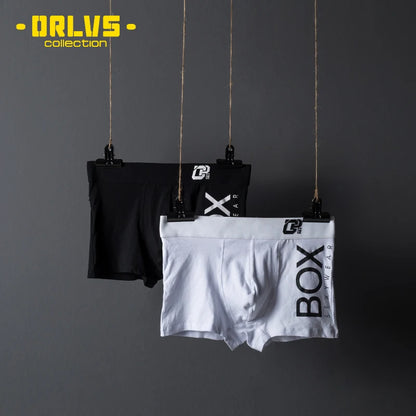 ORLVS Brand Men's Cotton Boxer Briefs U Convex Pouch