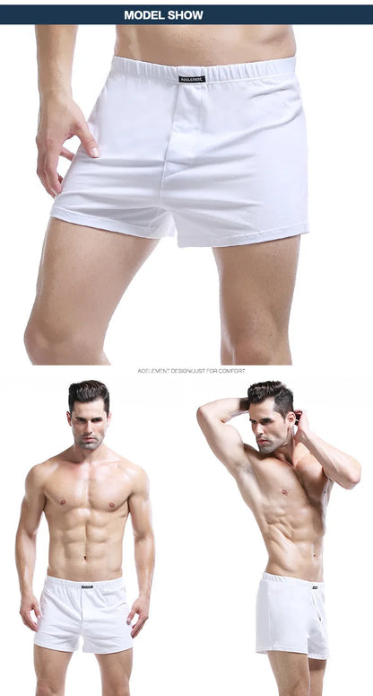 Brand Sexy Man Underwear Boxer Shorts Mens Trunks L XL XXL 3XL Male Cotton Slacks High Quality Home Sleepwear Underpants