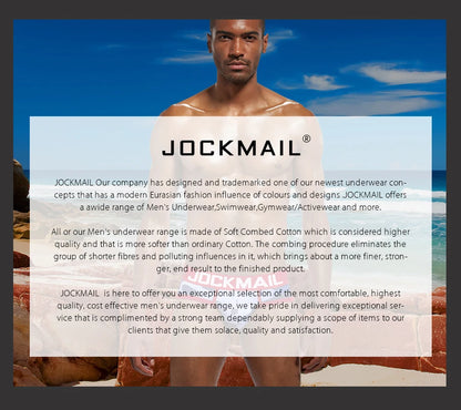 JOCKMAIL Men Mesh Boxer Briefs With Penis Pouch.