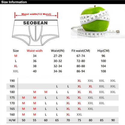 SEOBEAN Men's Underwear Cotton Loose Boxers Shorts Homewear Male Panties Shorts Sleep Bottoms Pajamas Lounges Boxers for Men