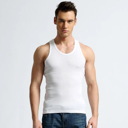 TFETTER Men's Underwear Cotton Tank Top Men High Quality Bodybuilding Singlet Sleeveless Slim Fit Vest Men Tank Tops