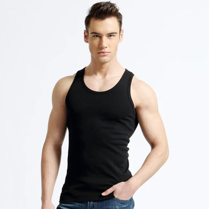 TFETTER Men's Underwear Cotton Tank Top Men High Quality Bodybuilding Singlet Sleeveless Slim Fit Vest Men Tank Tops