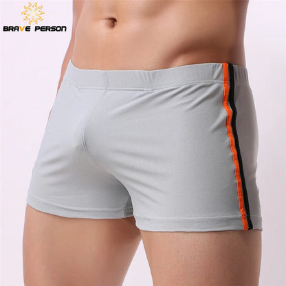 Brave Person Men's Sleep Bottoms Shorts Underwear Men Boxers Shorts Lounge Home Sleepwear Breathable Shorts Pajama