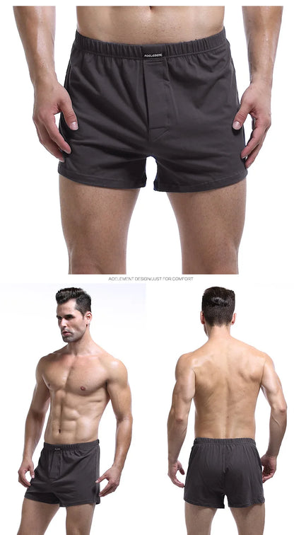 Brand Sexy Man Underwear Boxer Shorts Mens Trunks L XL XXL 3XL Male Cotton Slacks High Quality Home Sleepwear Underpants