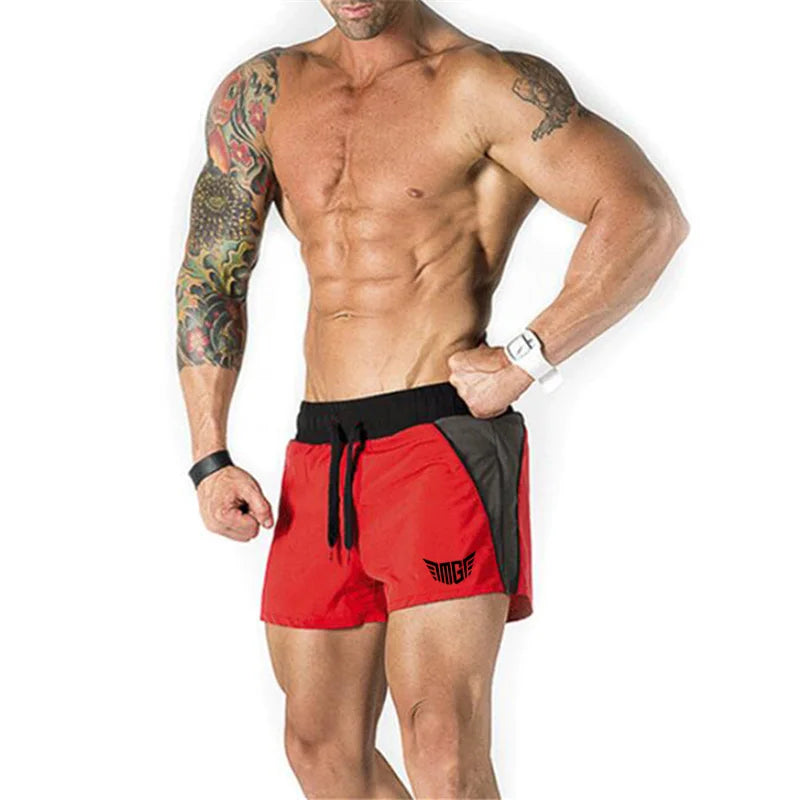 Brand Mens Compression Shorts Summer Patchwork Bermuda Shorts Gyms Fitness Men Cossfit Bodybuilding Tights Workout Shorts