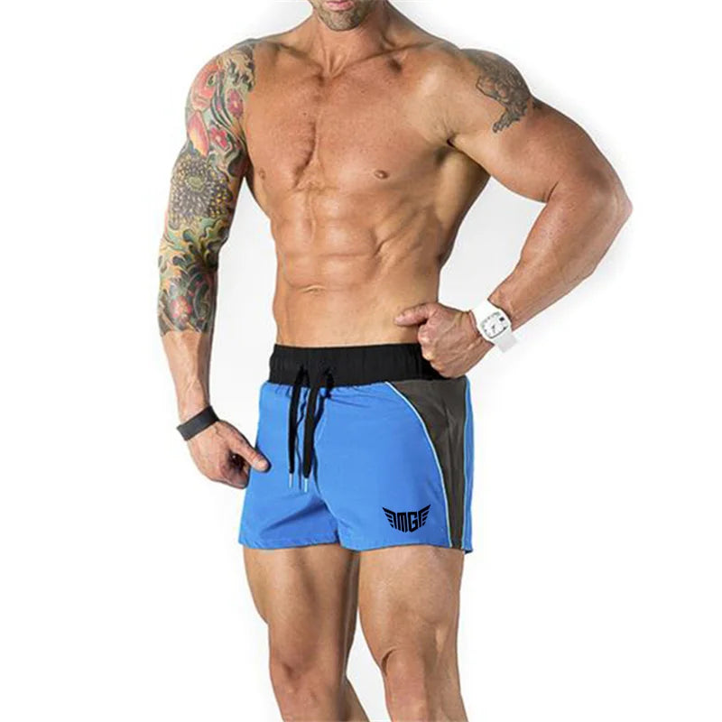 Brand Mens Compression Shorts Summer Patchwork Bermuda Shorts Gyms Fitness Men Cossfit Bodybuilding Tights Workout Shorts