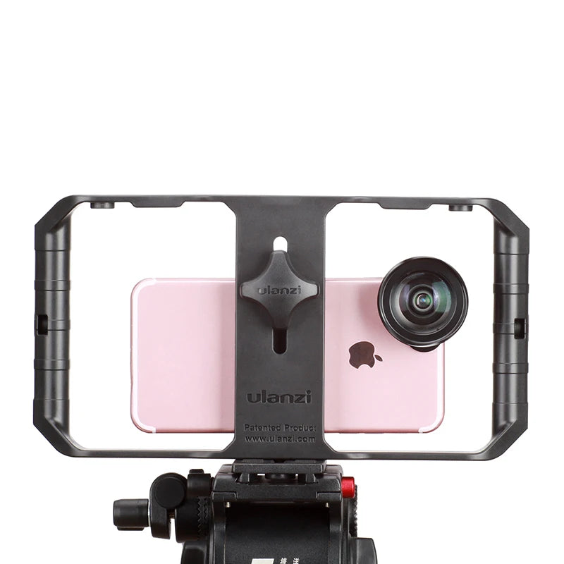 Ulanzi U-Rig Pro Smartphone Video Rig w 3 Shoe Mounts Filmmaking Case Handheld Phone Video Stabilizer Grip Tripod Mount Stand