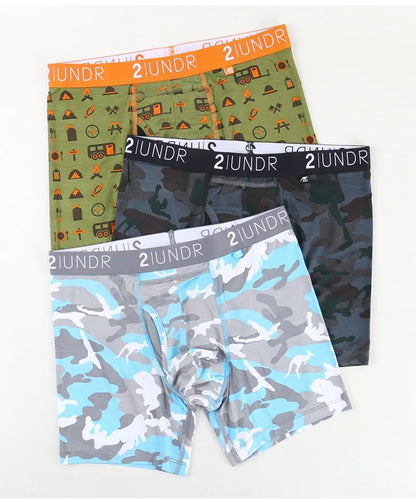 New! 2UNDR Men's Joey Pouch SWING SHIFT - 6" Boxer Modal Fabric Prints Collection ~ WITHOUT BOX