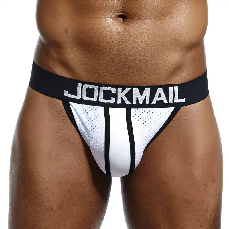 Homens Men Transparent Jockstrap Thongs