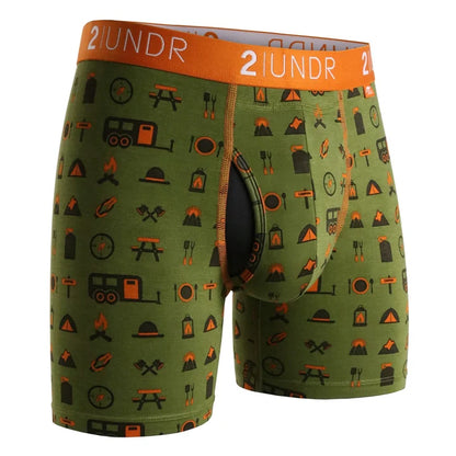 New! 2UNDR Men's Joey Pouch SWING SHIFT - 6" Boxer Modal Fabric Prints Collection ~ WITHOUT BOX