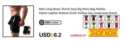 Men Long Boxers Men Underwear Sexy U Convex Male Panties Soft Modal Friction Prevention Leg Men Long Boxershorts Man Underpants