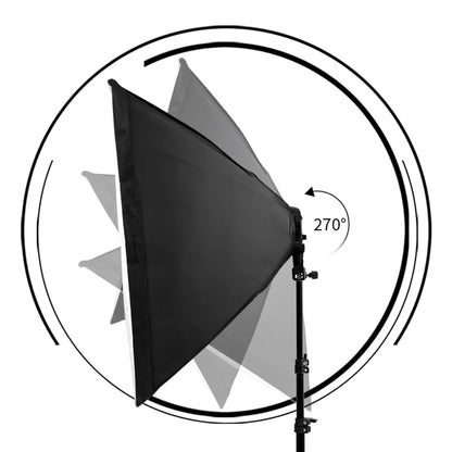 Photography Background Frame Support Softbox Lighting Kit Photo Studio Equipment Accessories With 3Pcs Backdrop And Tripod Stand