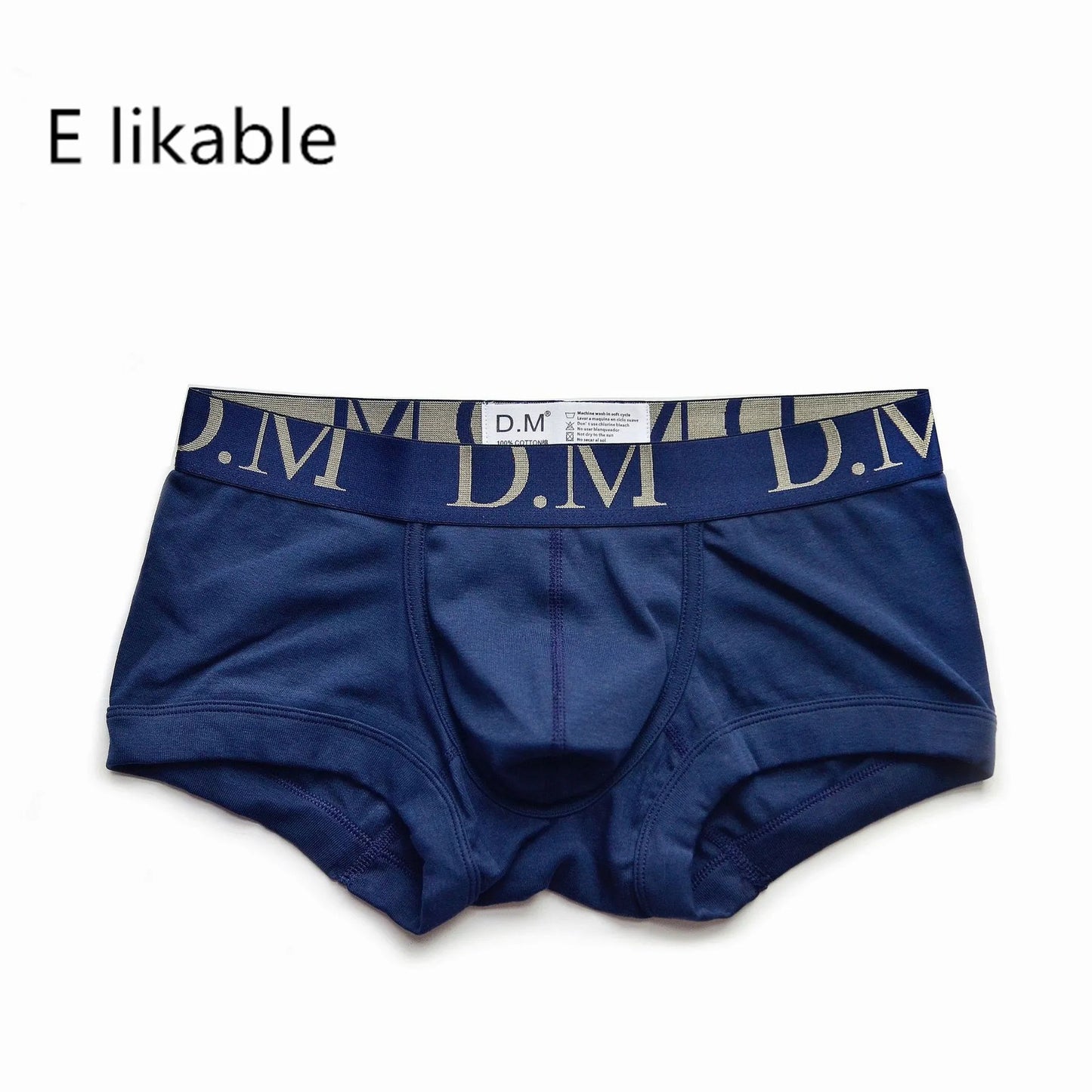 E likable youth European and American fashion cotton men's underwear comfortable breathable sexy low waist simple boxer