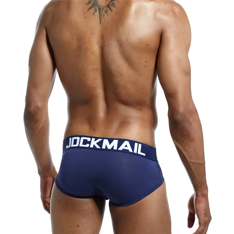 JOCKMAIL Men's Mesh Cotton Design Breathable Briefs