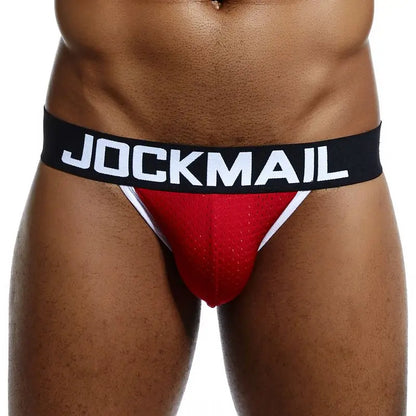 Homens Men Transparent Jockstrap Thongs