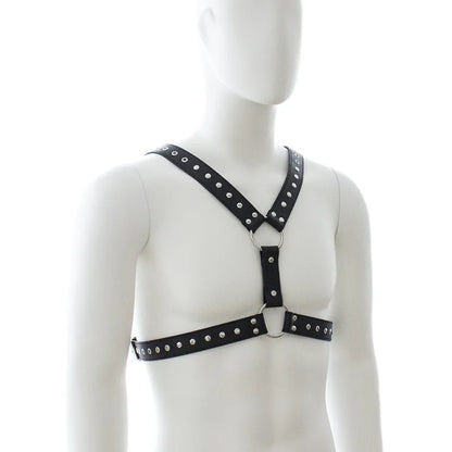 Leather Fetish Gay BDSM Men Harness Belts Adjustable Sexual Gay Bondage Clothing Body Chest Harness Straps for Rave Party Stage