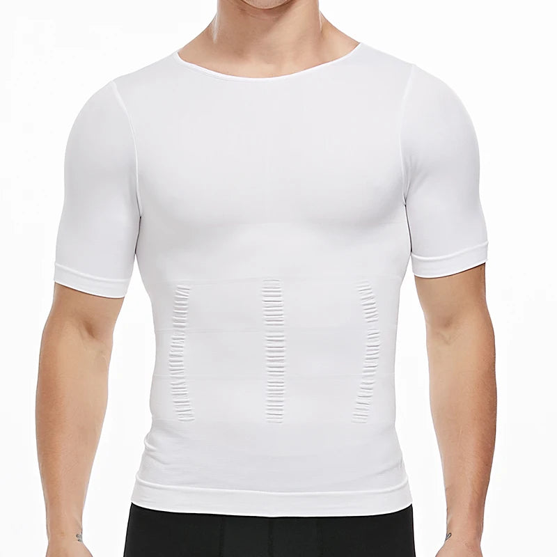 Men Body Shaper Slimming T Shirt Compression Shirts Gynecomastia Undershirt Waist Trainer Muscle Tank Tops Weight Loss Shapewear