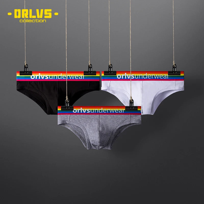 Men's Cotton Rainbow Briefs