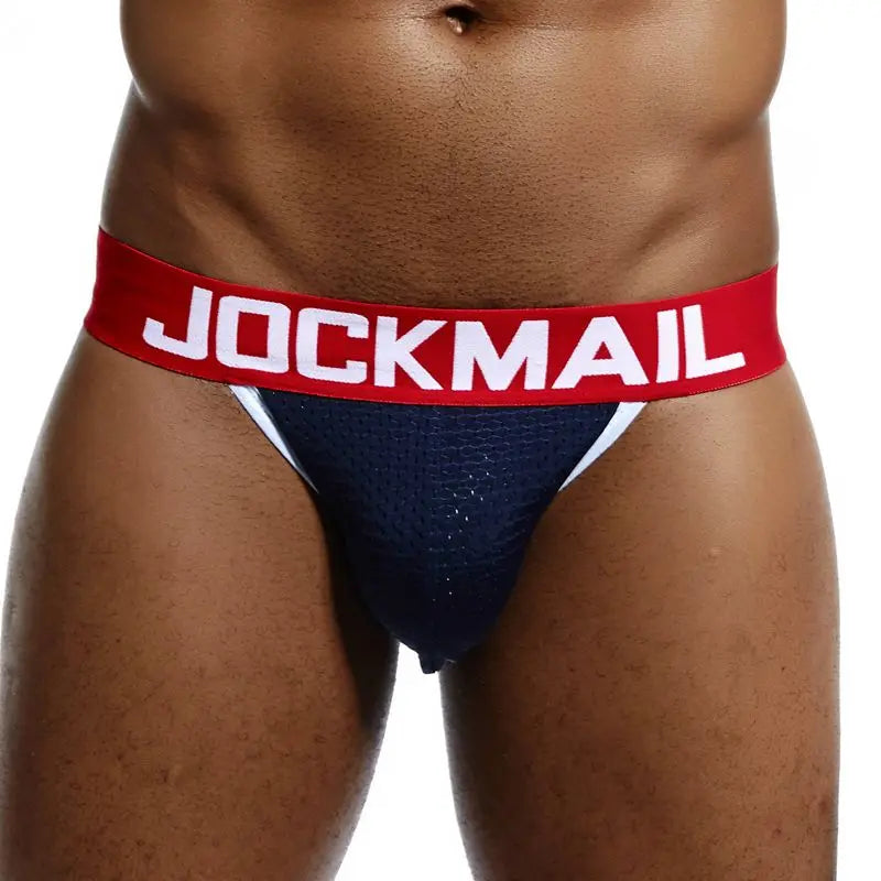 Homens Men Transparent Jockstrap Thongs