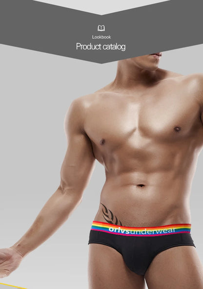 Men's Cotton Rainbow Briefs