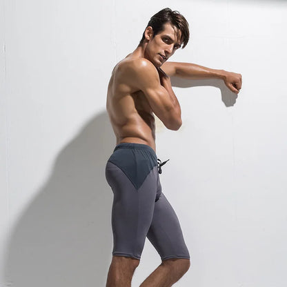 Summer New Fashion Sports Fitness Pants Men Mesh Breathable Quick Dry Playing Sports Tight Shorts Thin Straight Beach Shorts