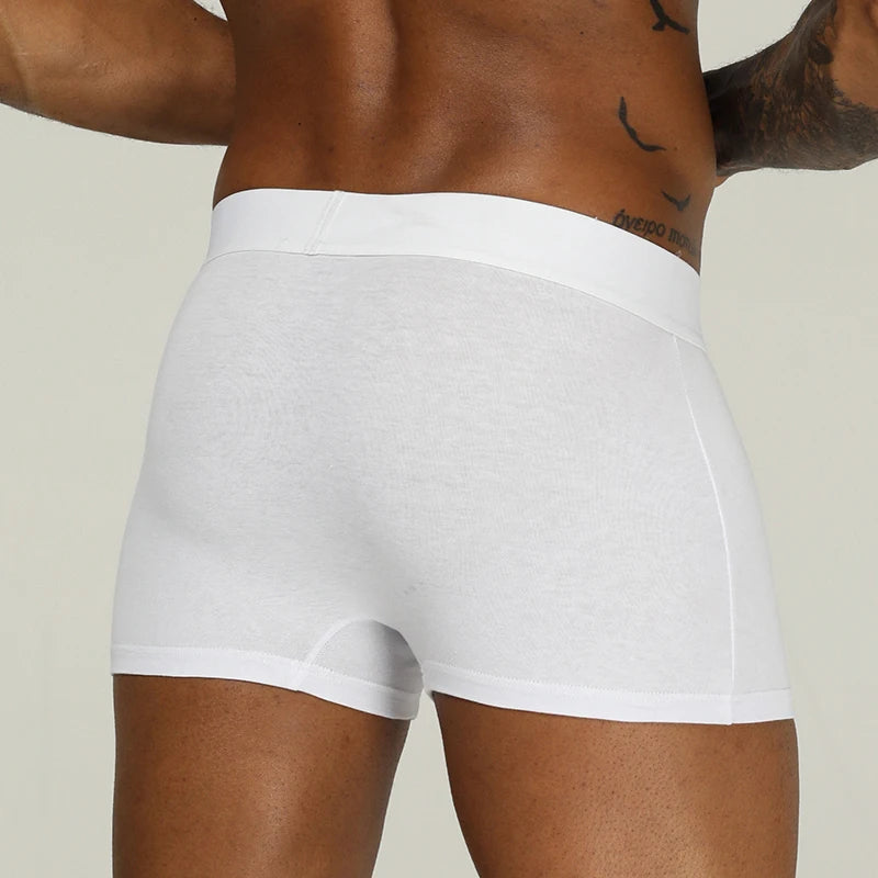 ORLVS Brand Men's Cotton Boxer Briefs U Convex Pouch