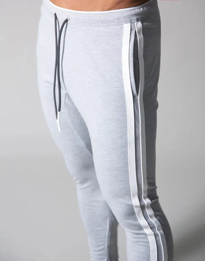 Joggers Men Striped Sweatpants Casual Long Pants Men Fitness Running Workout Track Trousers