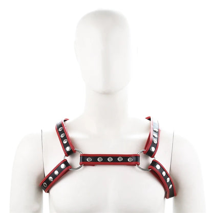 Leather Fetish Men Body Harness Belts BDSM Bondage Gay Clothes Sexual Punk Rave Tops Chest Harness Straps for Stage Clubwear