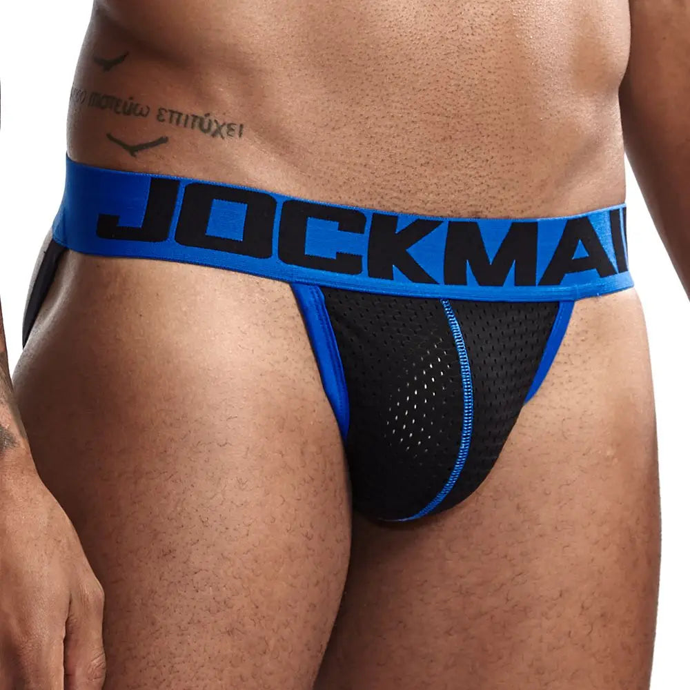 Homens Men Transparent Jockstrap Thongs