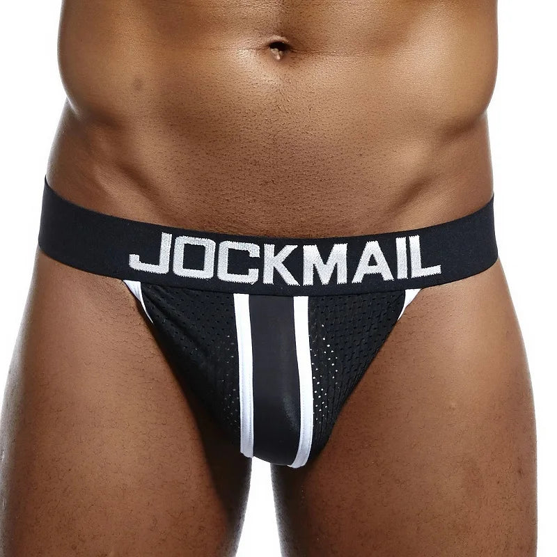 Homens Men Transparent Jockstrap Thongs