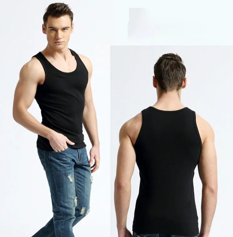 TFETTER Men's Underwear Cotton Tank Top Men High Quality Bodybuilding Singlet Sleeveless Slim Fit Vest Men Tank Tops