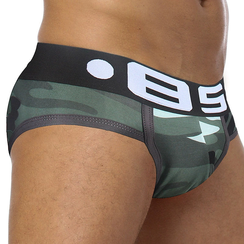 Cotton Fabric Comfortable Light Camouflage Briefs