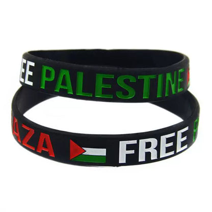 Fashion Palestine Inspirational Sports Silicone Bracelet