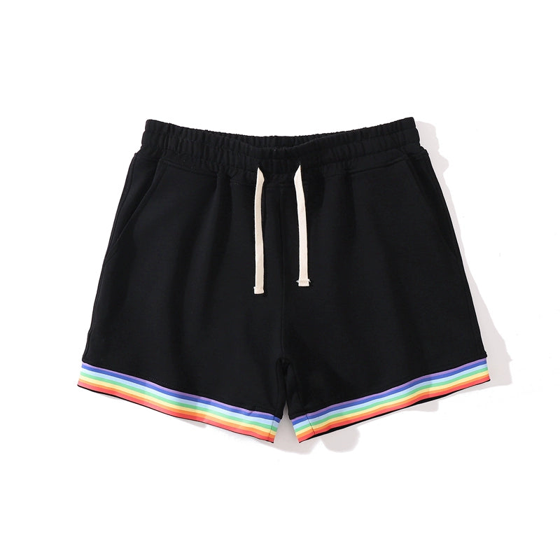 Rainbow Men's Fitness Youth Cotton 3-Point Sports Shorts