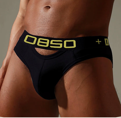 Sexy Sports Boys Hollow Elastic U Convex Briefs