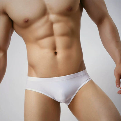 Modal Black Silky Seamless Polyester Briefs