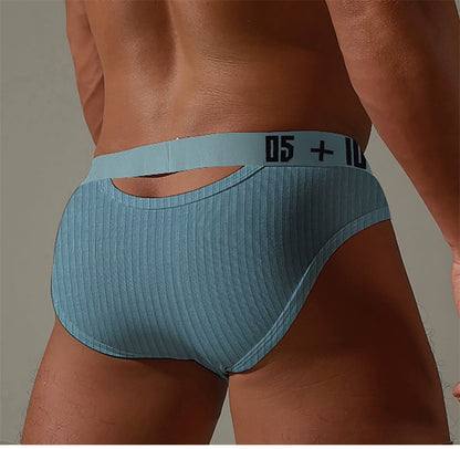 Sexy Sports Boys Hollow Elastic U Convex Briefs