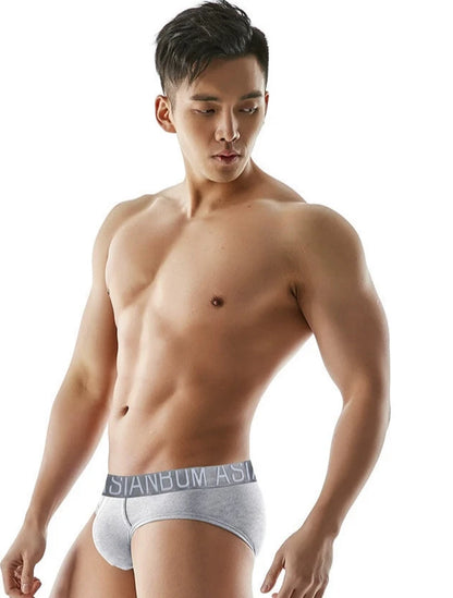 Asianbum Mid-Waist Comfortable Breathable Briefs