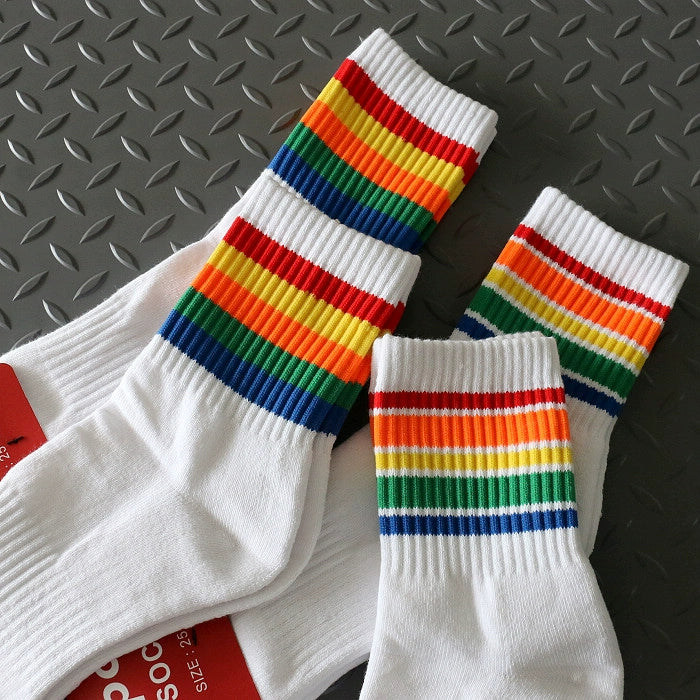 Pure Cotton Sweat-Absorbent Breathable Youth Fashion Men's Socks