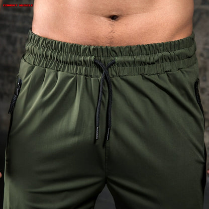 Men's Silk Ice Elastic Thin Slim Fit Sweatpants