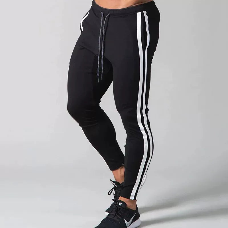 Joggers Men Striped Sweatpants Casual Long Pants Men Fitness