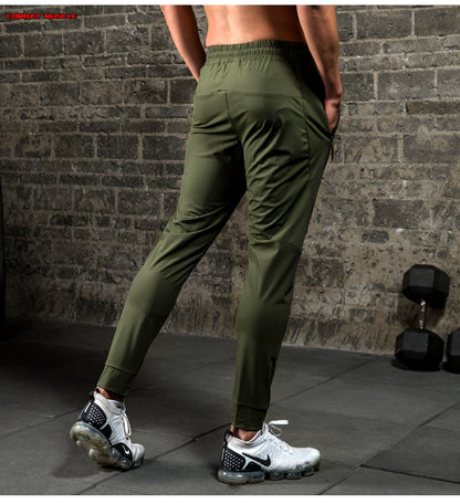 Men's Silk Ice Elastic Thin Slim Fit Sweatpants