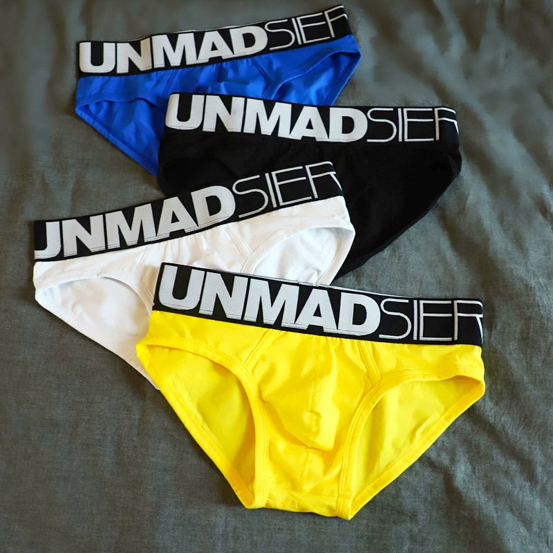 Unmadsier 3-Piece Wide-Edge White Briefs